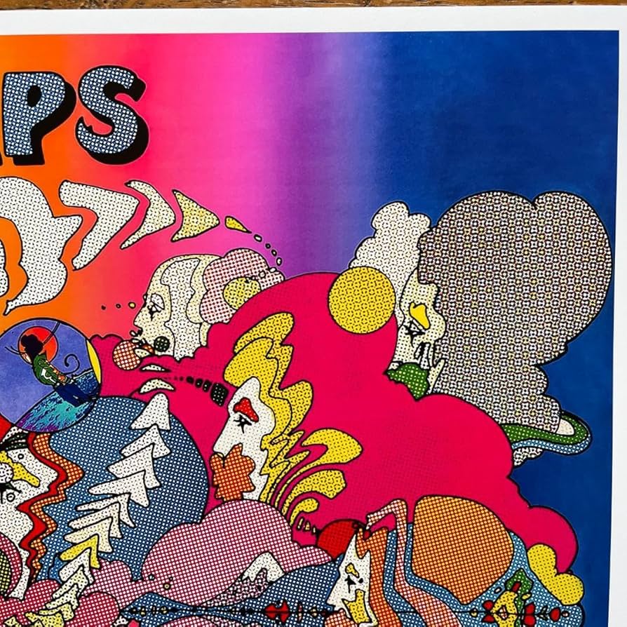 カツヒデ★ 1970年ピーターマックス 「PEACE CORPS」ポスター Amazon.co.jp: ポスターピーターマックス 